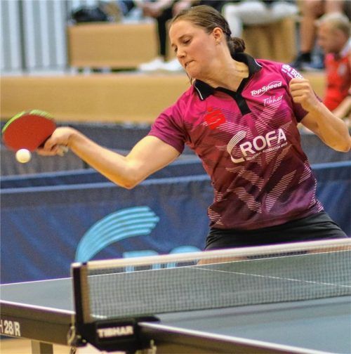 Sabine Winter sorgte mit dem Punkt zum 4:0 für eine frühe Entscheidung. Foto Erlich