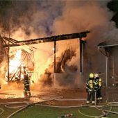 Landwirtschaftliche Halle abgebrannt