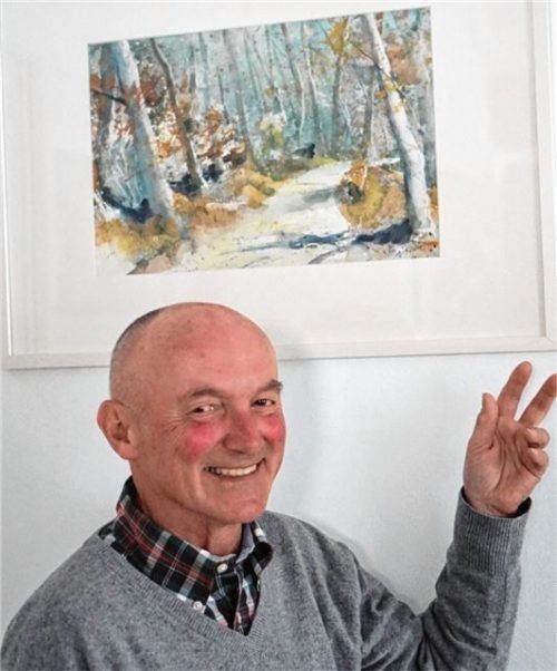 Bernhard Pichler vor seinem Lieblingsbild.