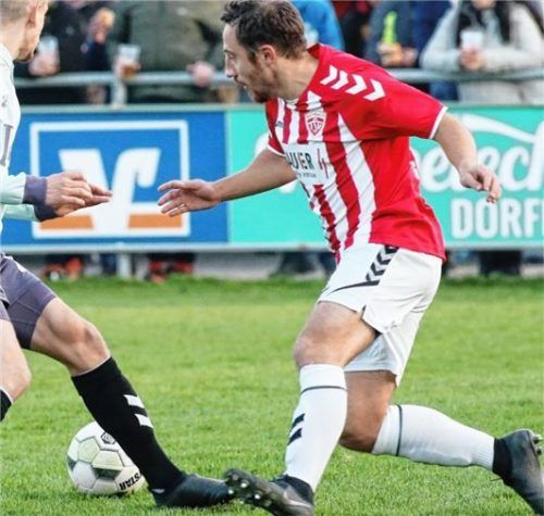 Buchbachs Markus Grübl muss am Ostersonntag gegen Pipinsried eine Gelbsperre absitzen.Foto Buchholz