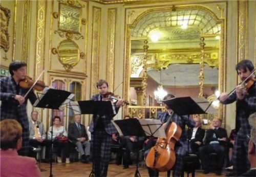 Das Apollon Musagète Quartett in Neubeuern.Foto  Füchtner