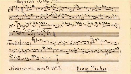 Eine „Bayerische Polka“ aus dem Jahr 1893.Foto  schusser