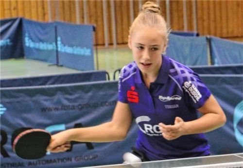 Naomi Pranjkovic sorgte mit dem Sieg gegen die Spitzenspielerin des BSC Chemnitz, Anelia Lupulesku, für eine kleine Überraschung.Foto Erlich