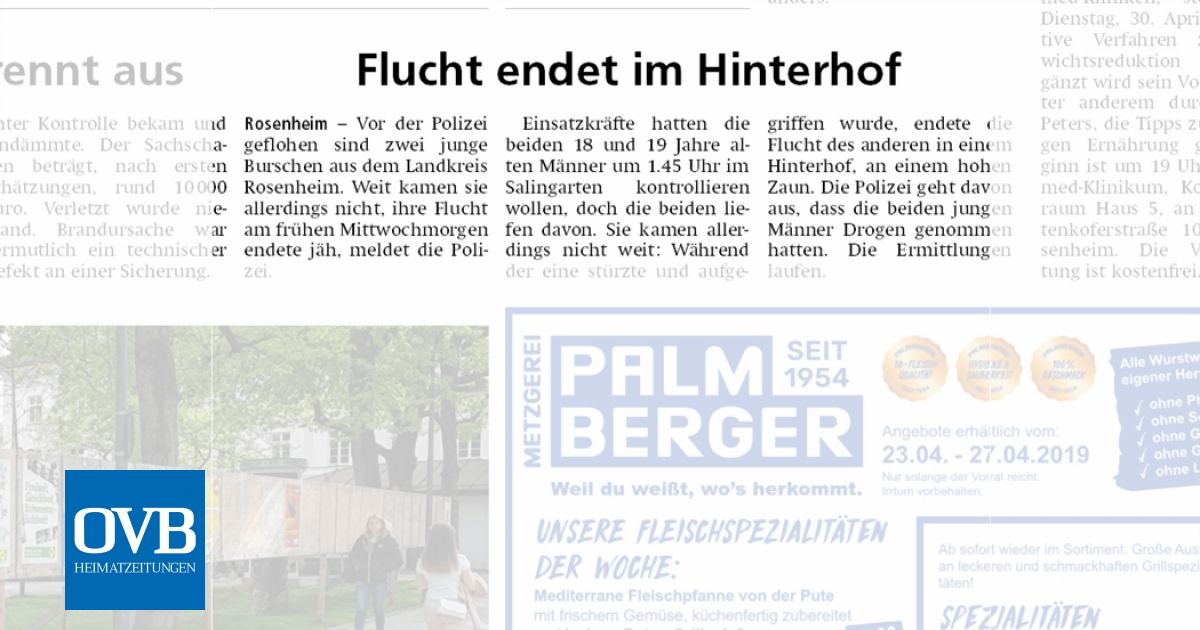 Flucht endet im Hinterhof - OVB Heimatzeitungen