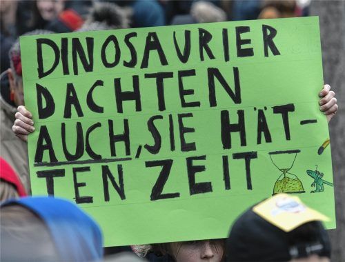 Unter dem Motto „Fridays for Future“ demonstrieren jeden Freitag Schüler für mehr Klimaschutz. Foto dpa