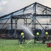 Explosionen bei Brand