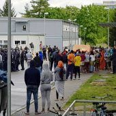 Ausschreitungen nach Tod im Ankerzentrum