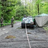 Gebirgsjäger im Mitterharter Wald