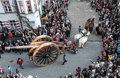 Alle zehn Jahre findet das historische Bürgerspiel in Wasserburg statt. Foto stadtarchiv