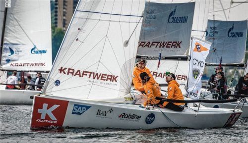 Das CYC Team auf dem Bodensee: Markus Reger, Markus Ostermair, Uli Bauer und Christoph Glaser (von links). Foto Wehrmann
