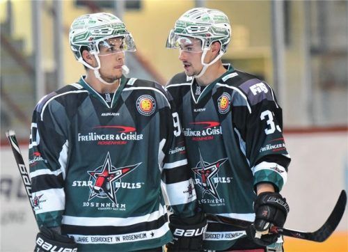 Der eine ist definitiv weg, der andere fraglich: Manuel Neumann (rechts) erhielt keinen neuen Vertrag bei den Starbulls und die Zukunft von Chase Witala ist offen. Fotos  Ziegler