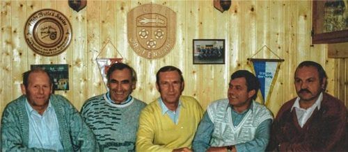 Der Erste Vorstand des ESV Grafengars im Jahr 1969: Georg Danzl, Johann Baptist Bibinger, Rudolf Lenz, Georg Sax und Johann Aigner (von links). Fotos fill