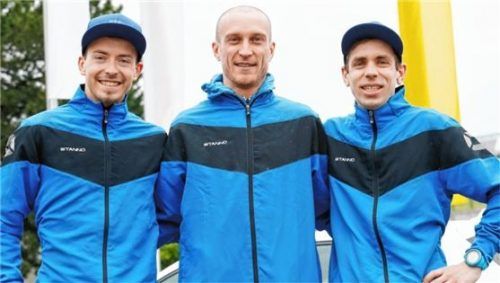 Die Männer-Mannschaft überraschte mit Bronze: Michael Pritzl, Florian Spötzl und Michael Eder (von links).