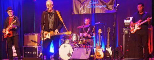 Erdiger Blues mit „Delta Moon“: (von links) Tom Gray, Mark Johnson, Vic Stafford (Schlagzeug) und Franher Jacobs (Bass).