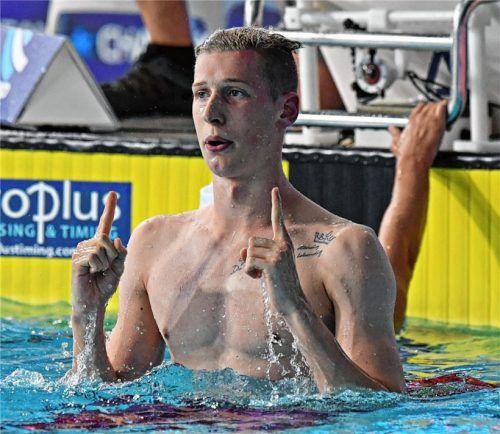 Europameister Florian Wellbrock startet beim Vollmondschwimmen in Prien. Foto D’Alberto/LaPresse
