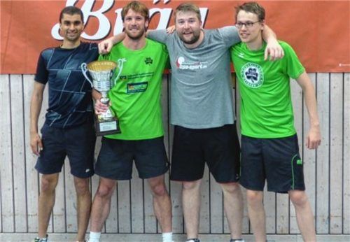 Große Freude herrschte beim TuS Bad Aibling, der auf Bezirksligaebene erstmals den Titel holte. Erlich