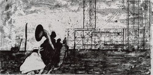 Inspiriert von Federico Fellinis Film „8 1/2“ schuf David Lynch eine gleichnamige Bilderserie. re