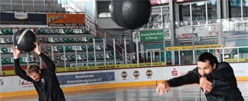 Mit Schwung in das Sommertraining: Max Vollmayer (links) und Daniel Bucheli. Fotos  Ziegler