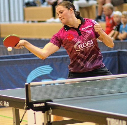 Obwohl Sabine Winter zwei Punkte im Einzel gelangen, musste sie mit Kolbermoor im zweiten Finale eine Niederlage hinnehmen.Foto Erlich