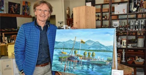„Portraitlandschaften“ nennt Sebastian Grießl seine Ausstellung in Rosenheim. Foto  Schlecker