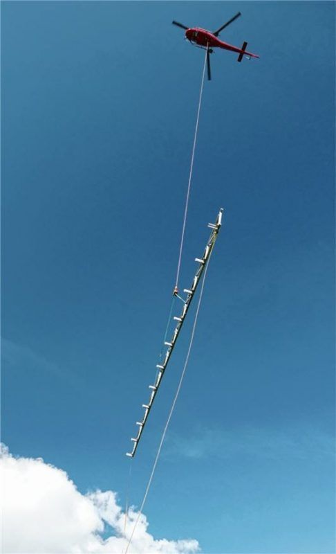 Stahlträger im Anflug.