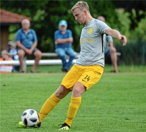 Stefan Sollinger brachte den ASV Au in Eichstätt in Führung.Foto Ruprecht