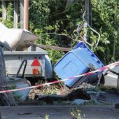Gas statt Bremse: Auto landet im Garten
