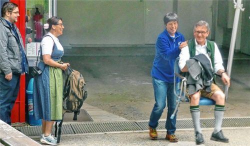 Bitte Platz nehmen, Herr Bürgermeister! Georg Huber macht sich auf in die höheren Regionen seiner Gemeinde.