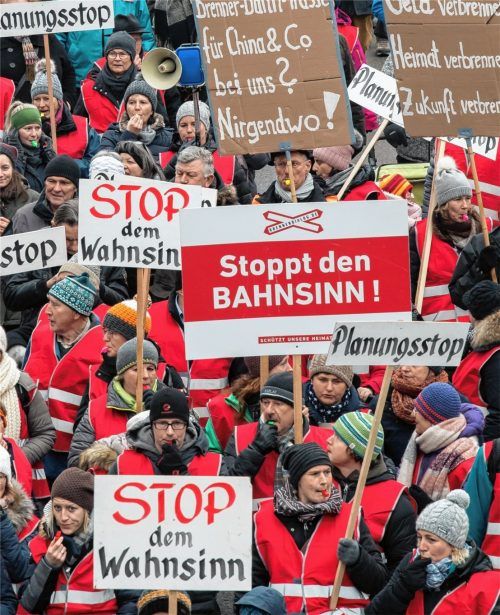 Der geplante Brenner-Nordzulauf stößt im Landkreis Rosenheim auch auf Widerstand. Foto dpa