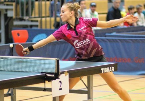 Die ehemalige Kolbermoorerin Katharina Michajlova schlägt zukünftig für den TTC Grün-Weiß-Staffel auf. Fotos Erlich