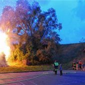 Sonnwendfeuer der Eisschützen