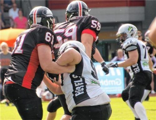 Die Rebels gingen in Königsbrunn mit vollem Einsatz zur Sache.