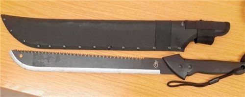 Diese Machete stellte die Polizei sicher. Foto Polizei