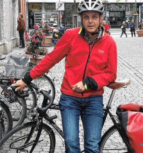 Frank Wiens ist begeisterter Radfahrer und seit wenigen Tagen der Beauftragte für Fahrradverkehr in Stephanskirchen. Foto Hampel