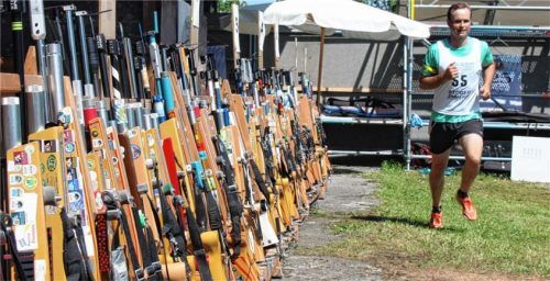 In bestechender Form präsentierte sich Christian Wieser beim Burgrainer Sommerbiathlon und gewann überlegen die Einzelwertung.