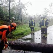 Unwetter hält Retter in Atem