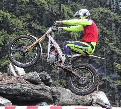 Jonas Widschwendter von der MTG Kiefersfelden gewann in Schauerberg den vierten Lauf zur österreichischen Trial-Staatsmeisterschaft. Foto Steinert