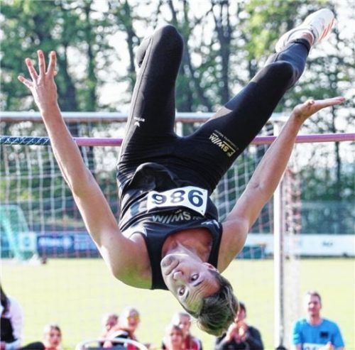 Lucas Mihota aus Rosenheim wurde deutscher Vizemeister im Hochsprung der Junioren U23.