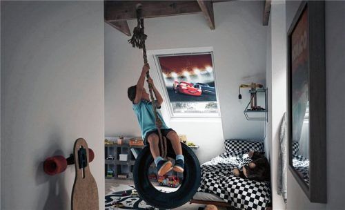 Spielen bei Tageslicht und Schlafen bei optimaler Dunkelheit.Foto epr/Velux/©Disney/Pixar