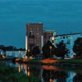 Kolbermoor bei Nacht