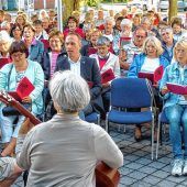 Volkslieder selber singen diesmal im Stadtpark