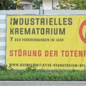 Krematoriums-Gegner wollen mit neuen Plakaten Bevölkerung erreichen