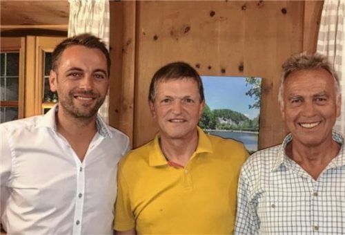 Die CSU Oberaudorf schickt Martin Baumann als Bürgermeisterkandidat ins Rennen. Unterstützt wird er dabei vom amtierenden Gemeindechef Hubert Wildgruber und dem Ortsvorsitzenden Alois Holzmaier (von links).Foto re