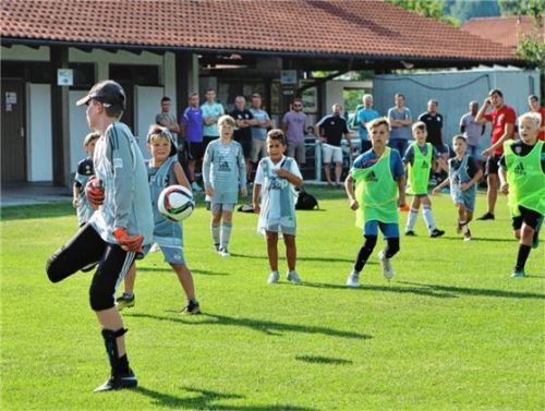 Der SV Aschau braucht Platz für seine Fußballmannschaften. Ein wetterunabhängiger Kunstrasenplatz ist der große Wunsch des Sportvereins. Doch die anhaltenden Diskussionen um Mikroplastik erschweren die Planungen.Foto  Höpfinger