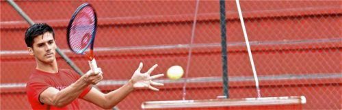 Federico Coria, Nummer 174 der Welt, schlägt am Freitag, ab 13 Uhr für den TC 1860 Rosenheim auf. Foto  Ziegler