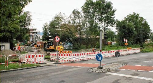 Gestern war der erste Werktag der Bahnsperrung – laut Stadt seien keine Beschwerden aufgeschlagen. Foto Riediger