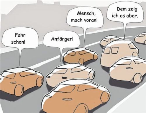 Gestresst Auto zu fahren ist keine gute Idee. Foto ampnet/Goslar