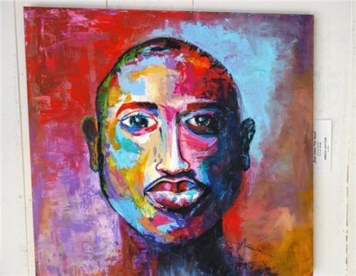 „God bless the dead“ von der erst 16-jährigen Amilia Sattler. Fotos Friedrich