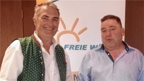 Künftig gemeinsam in der Fraktion der Freien Wähler: Sepp Hofer (links) und Sepp Lausch.Foto re
