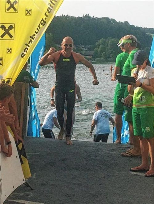 Markus Füller beim Wasserausstieg.Foto Lindauer